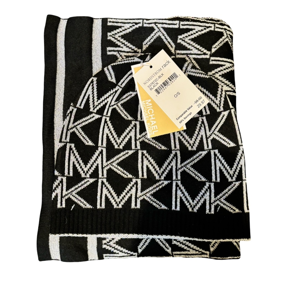 MICHAEL KORS  Shimmer SCARF AND HAT SET NEW